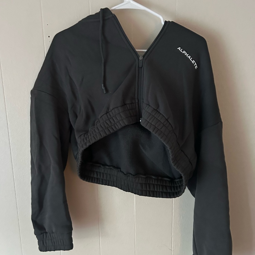 Alphalete Deep Gray Capital Cropped Jacket